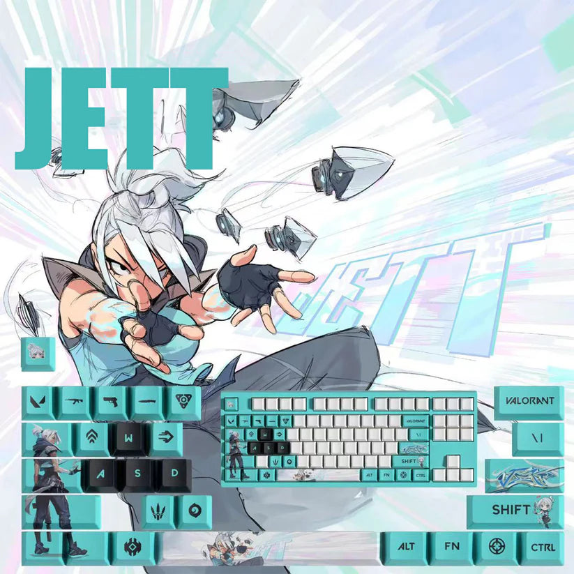 Valorant SPECIAL EDITION JETT keycaps KEYS: 29, 14