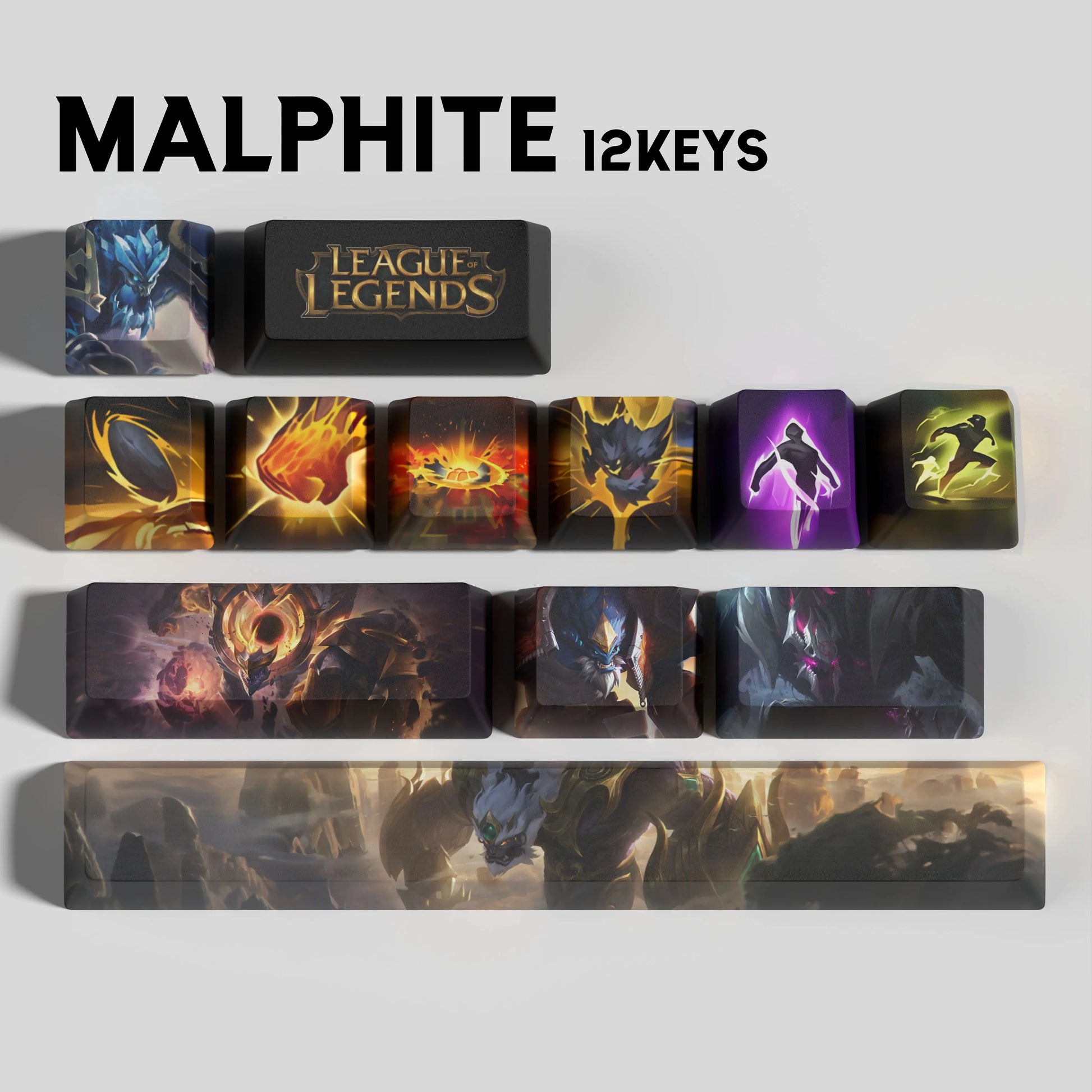 SPECIAL EDITION LEAGUE OF LEGENDS Malphite KEYCAPS