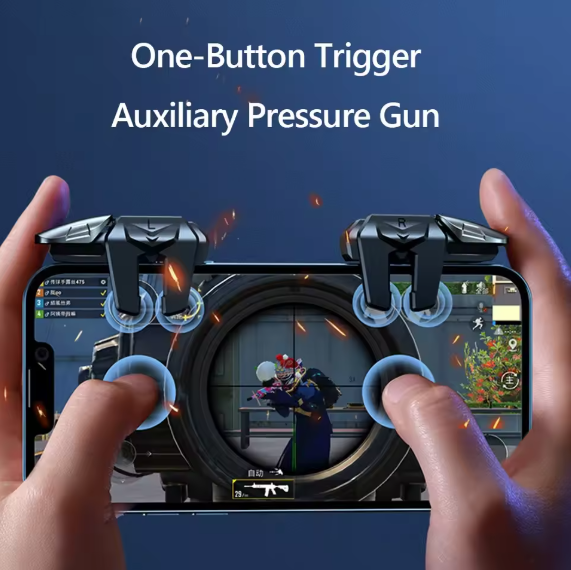 PUBG Mobile Metal Triggers – Pro Aim & 6-Finger Gaming Control
