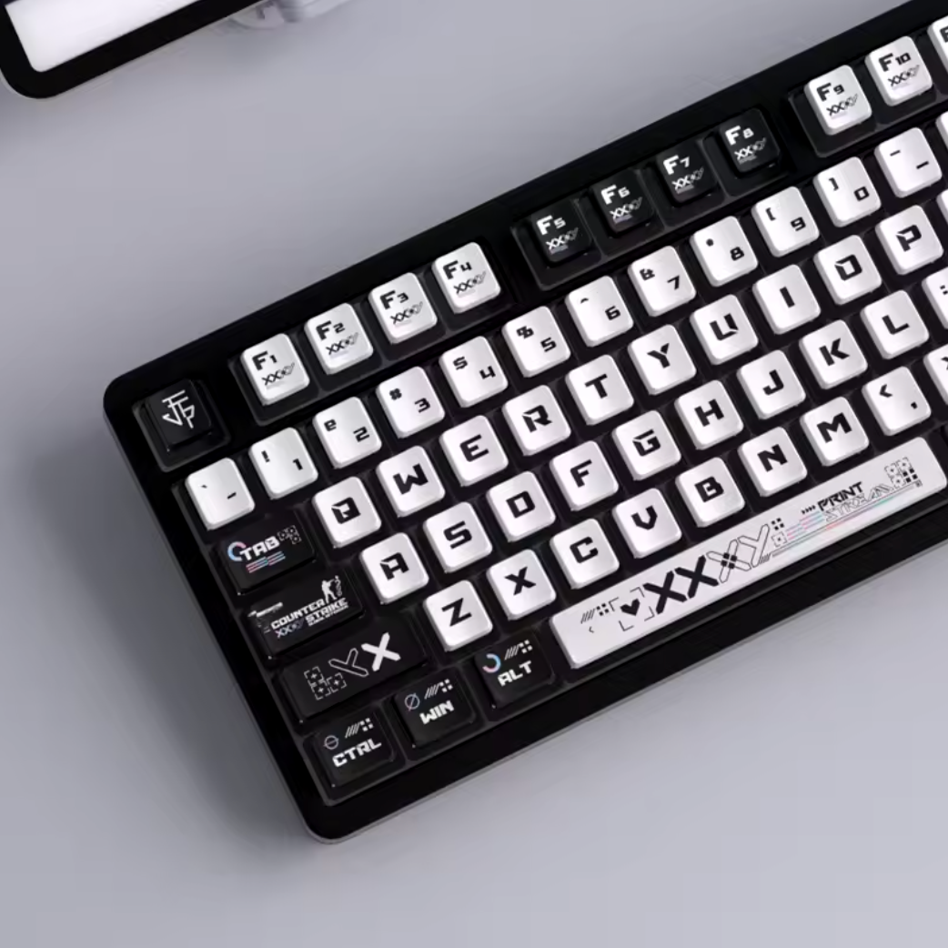 RGB Printstream Full Set Keycaps "Limited Edition"