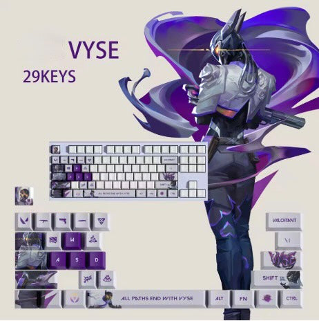 Valorant SPECIAL EDITION VYSE keycaps KEYS: 29, 14