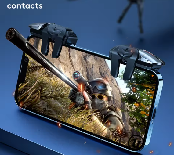 PUBG Mobile Metal Triggers – Pro Aim & 6-Finger Gaming Control