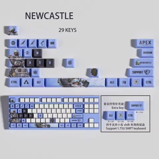 Apex Legends Newcastle Keycaps – Limited Edition (29 Keys)