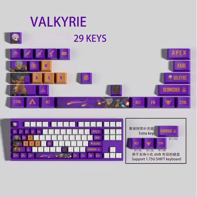 Apex Legends Valkyrie Keycaps – Limited Edition (29 Keys)