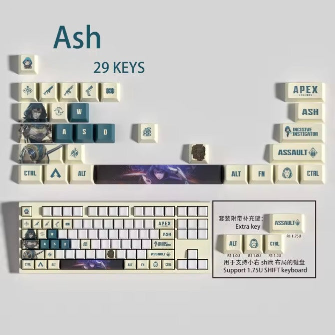 Apex Legends Ash Keycaps – Limited Edition (29 Keys)