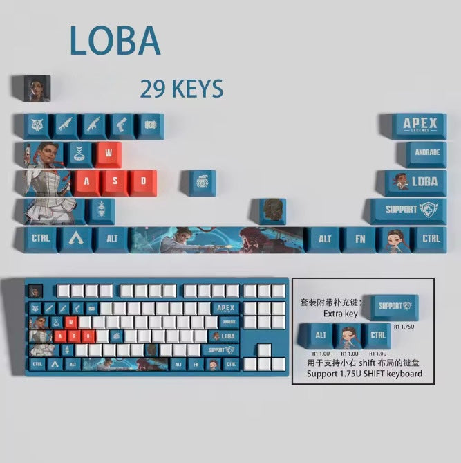 Apex Legends Loba Keycaps – Limited Edition (29 Keys)