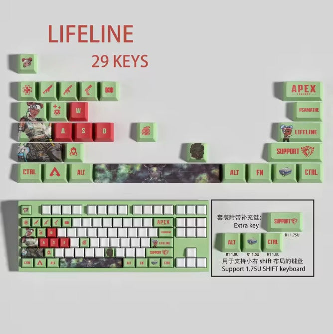 Apex Legends Lifeline Keycaps – Limited Edition (29 Keys)