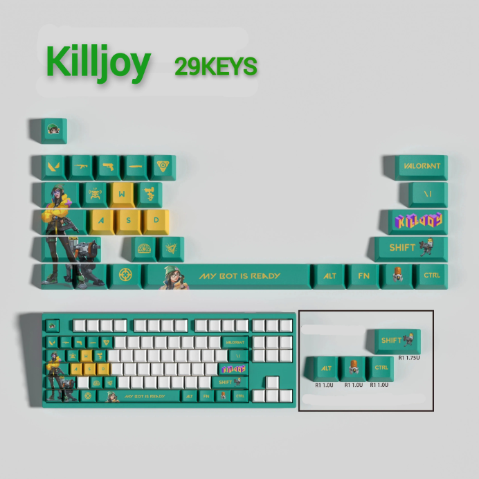 Valorant SPECIAL EDITION Killjoy keycaps KEYS: 29, 14
