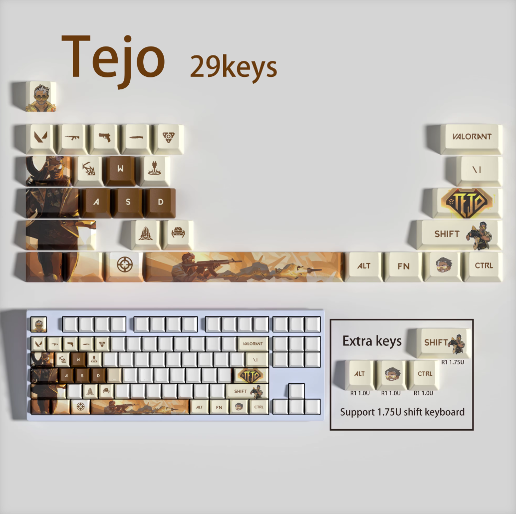 Valorant SPECIAL EDITION Tejo keycaps KEYS: 29, 14