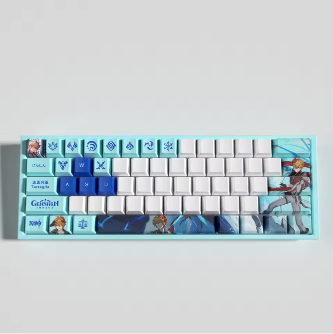 Genshin Impact Tartaglia Keycaps – Limited Edition (29 Keys)