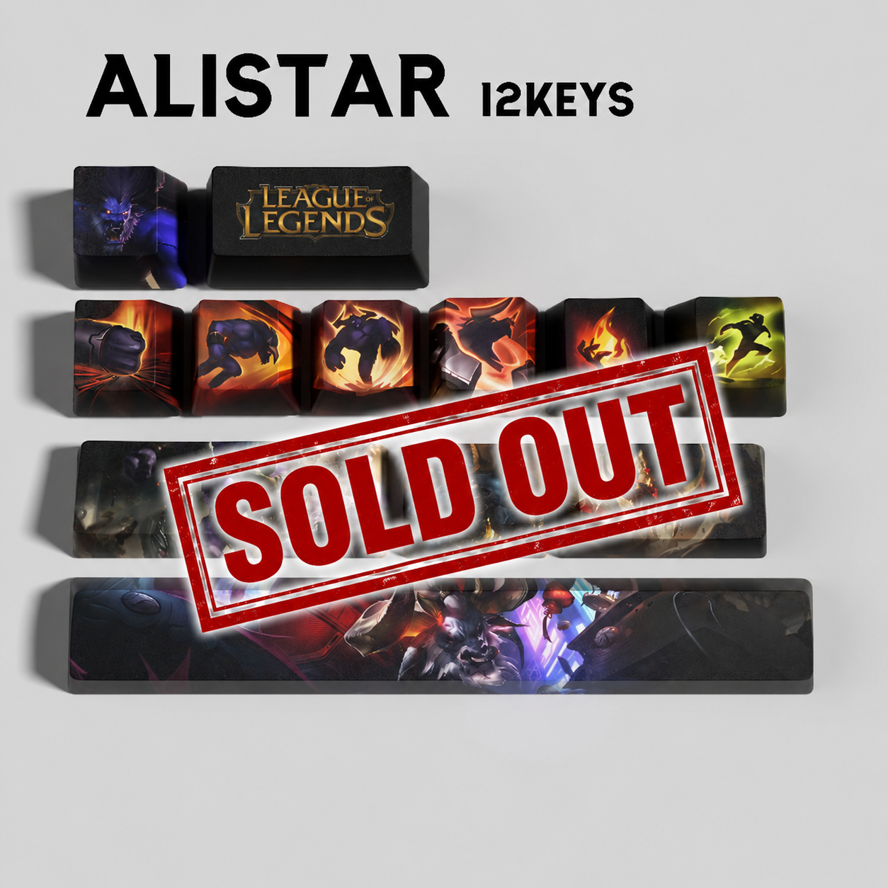 SPECIAL EDITION Fan-Made Alistar KEYCAPS