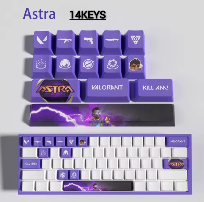 Valorant SPECIAL EDITION Astra keycaps KEYS: 29, 14