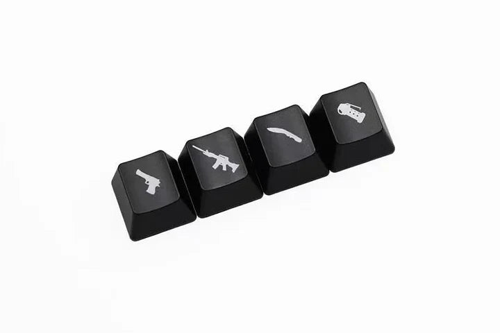 Counter-Strike Black and Red Keycaps