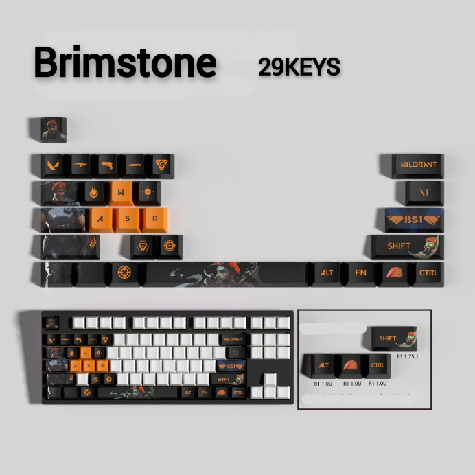 Valorant SPECIAL EDITION Brimstone keycaps KEYS: 29, 14