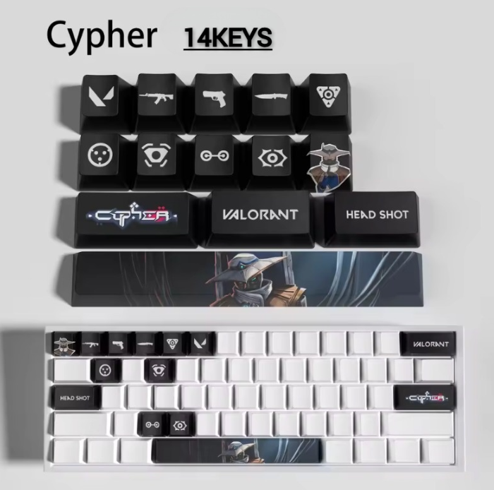 Valorant SPECIAL EDITION Cypher keycaps KEYS: 29, 14