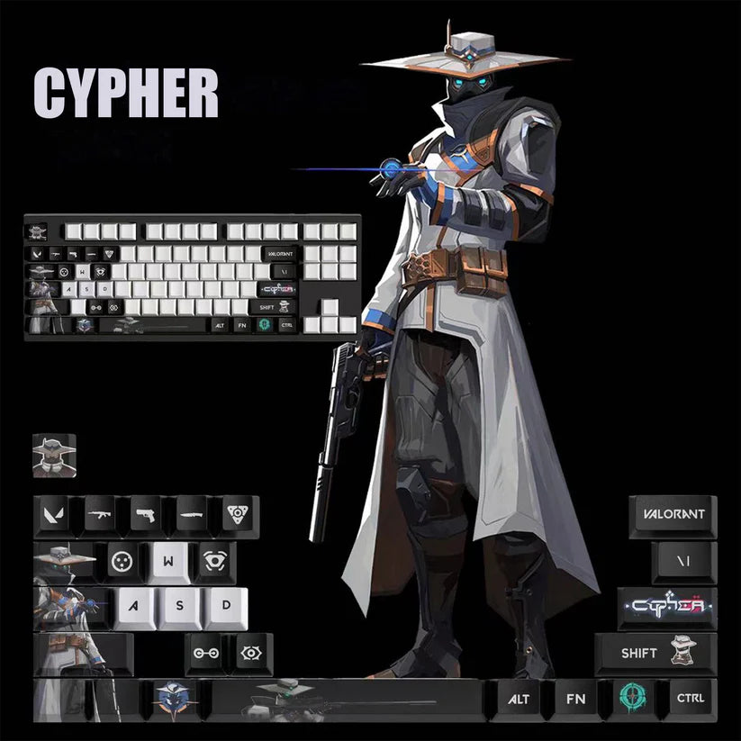 Valorant SPECIAL EDITION Cypher keycaps KEYS: 29, 14
