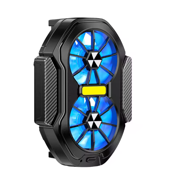 Dual Turbo Gaming Phone Cooler – Stable FPS, No Lag!