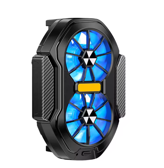 Dual Turbo Gaming Phone Cooler – Stable FPS, No Lag!