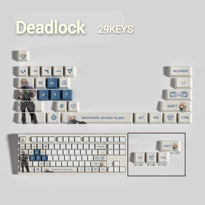 Valorant SPECIAL EDITION Deadlock keycaps KEYS: 29, 14
