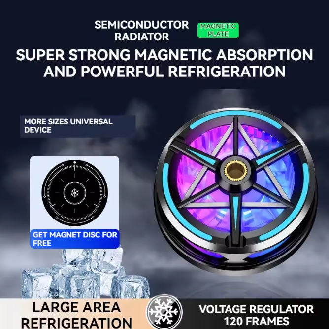 Magnetic RGB Gaming Cooler - Stable FPS, No Lag!