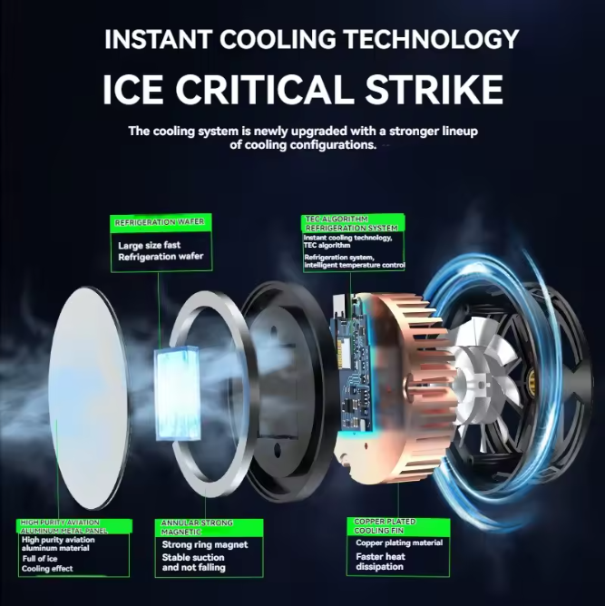 Magnetic RGB Gaming Cooler - Stable FPS, No Lag!