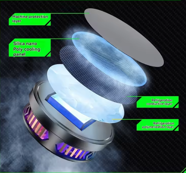 Magnetic RGB Gaming Cooler - Stable FPS, No Lag!