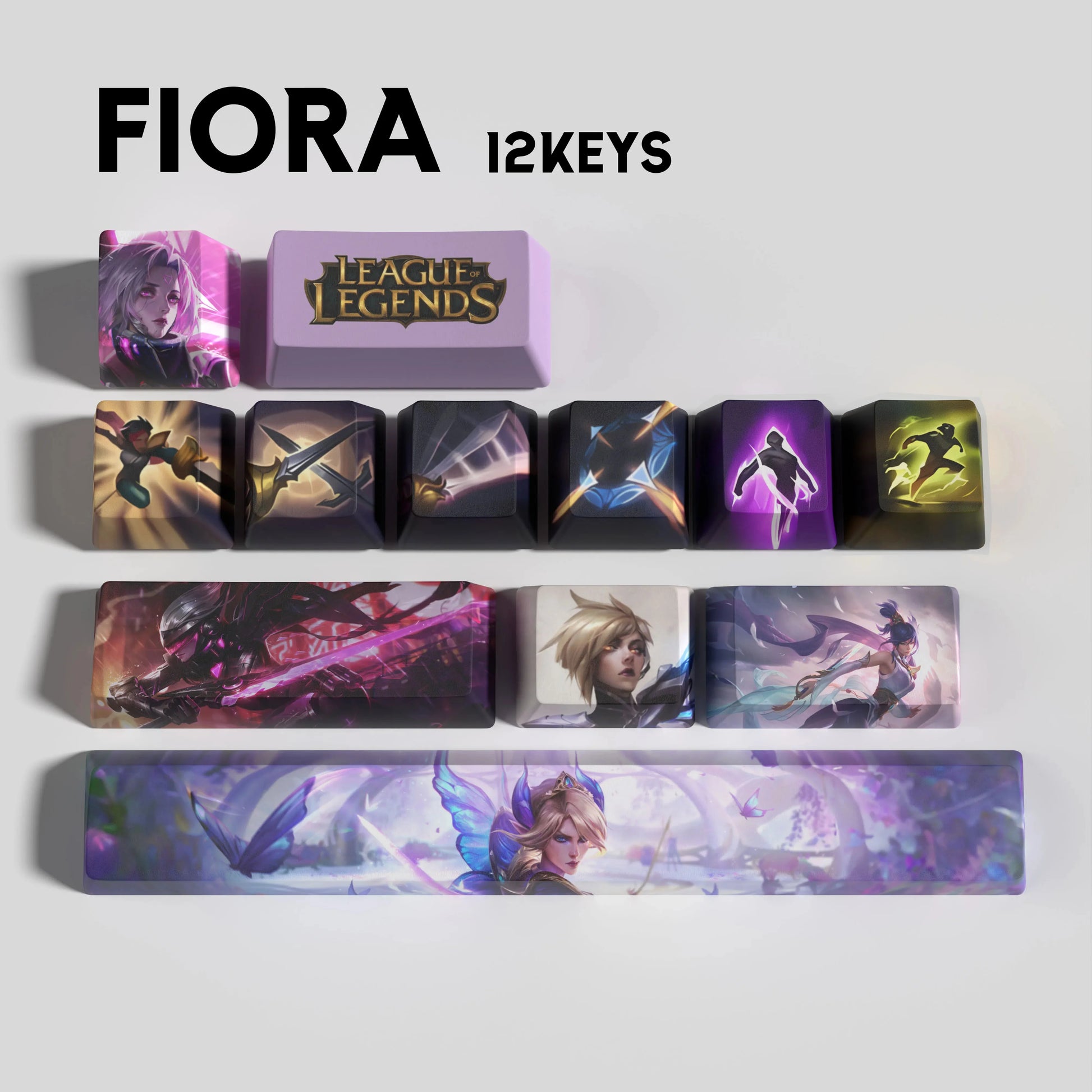 SPECIAL EDITION LEAGUE OF LEGENDS Fiora KEYCAPS