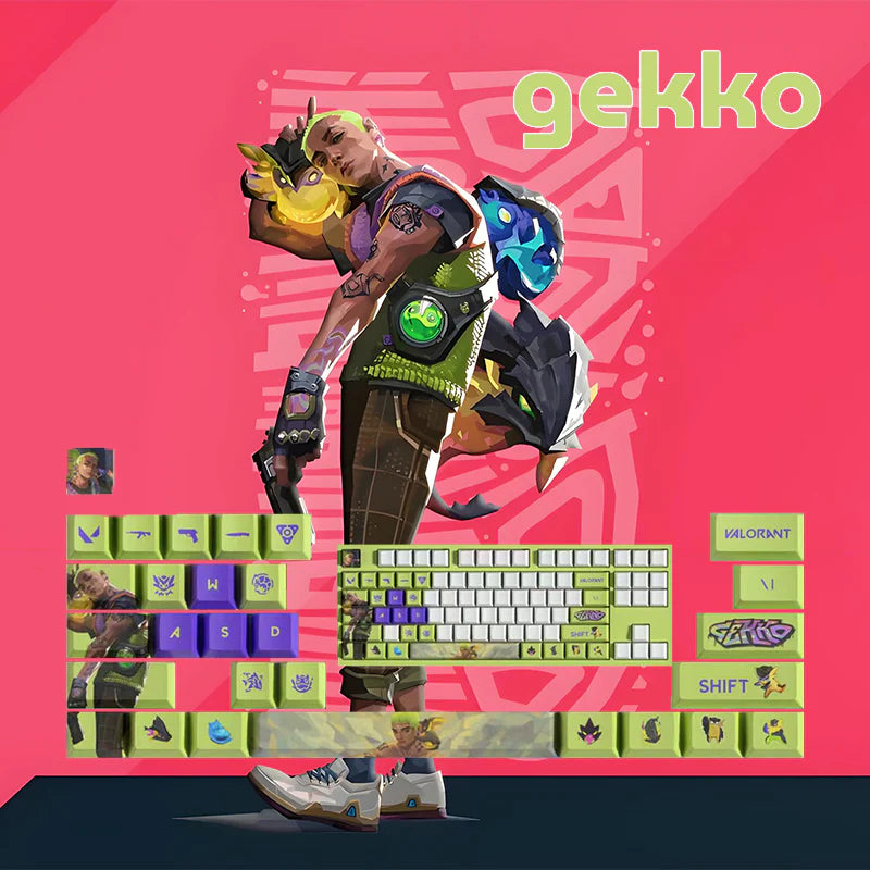 Valorant SPECIAL EDITION Gekko keycaps KEYS: 29, 14
