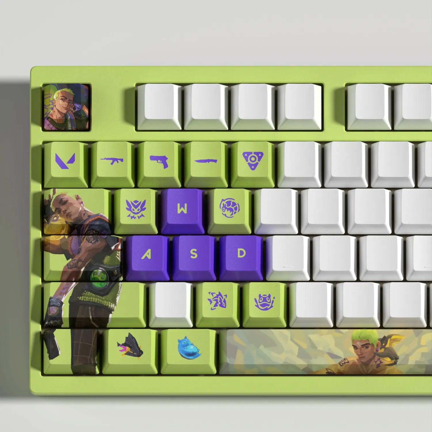 Valorant SPECIAL EDITION Gekko keycaps KEYS: 29, 14