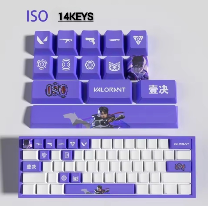 Valorant SPECIAL EDITION ISO keycaps KEYS: 29, 14