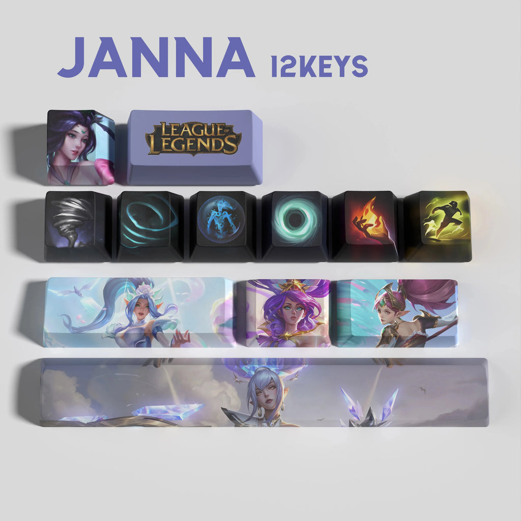SPECIAL EDITION LEAGUE OF LEGENDS Janna KEYCAPS