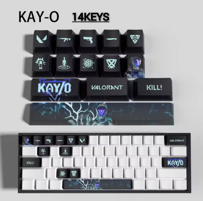 Valorant SPECIAL EDITION KAY/O keycaps KEYS: 29, 14