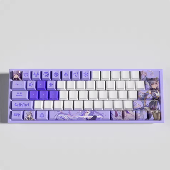 Genshin Impact Keqing Keycaps – Limited Edition (29 Keys)