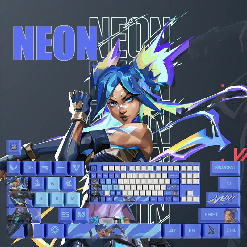 Valorant SPECIAL EDITION Neon keycaps KEYS: 29, 14