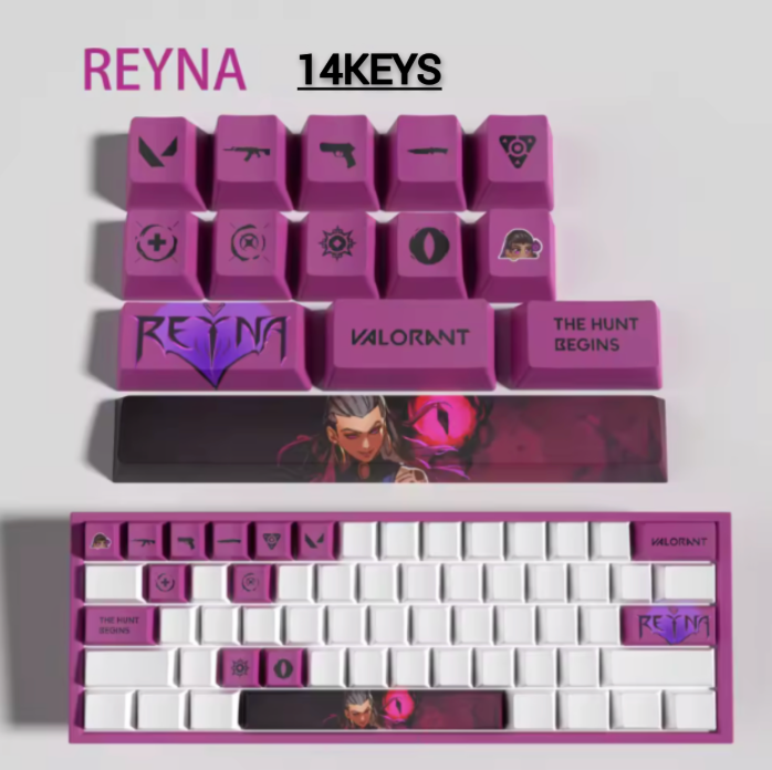Valorant SPECIAL EDITION Reyna keycaps KEYS: 29, 14