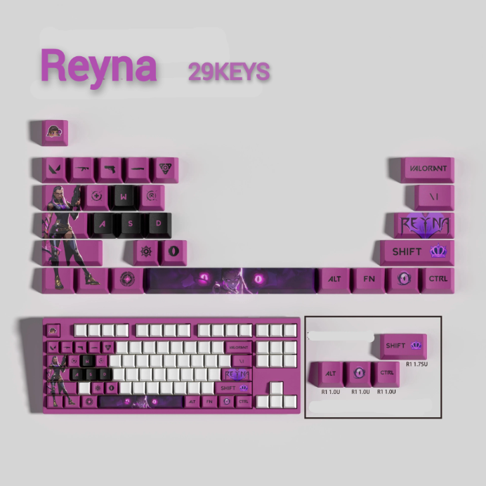 Valorant SPECIAL EDITION Reyna keycaps KEYS: 29, 14