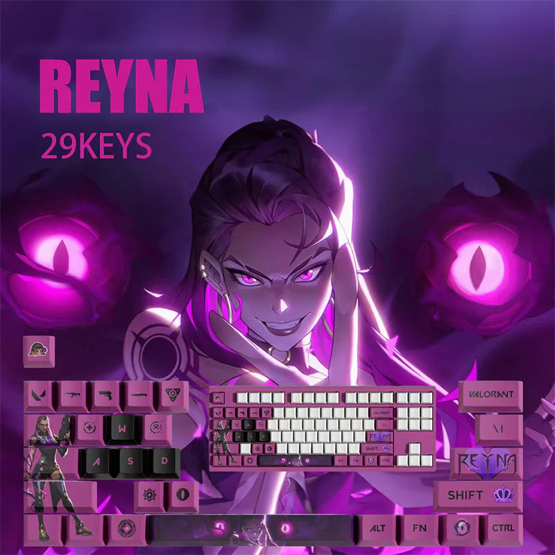 Valorant SPECIAL EDITION Reyna keycaps KEYS: 29, 14