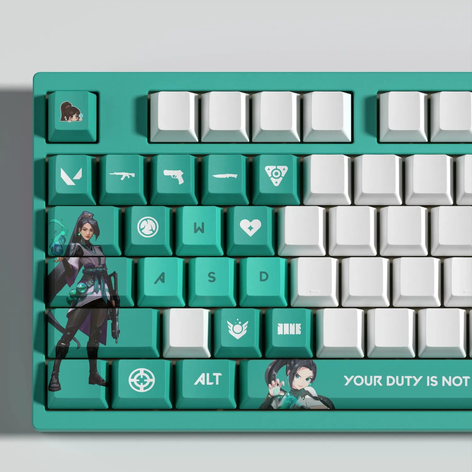 Valorant Sage Keycaps – Limited Edition (29/14 Keys) – RealG