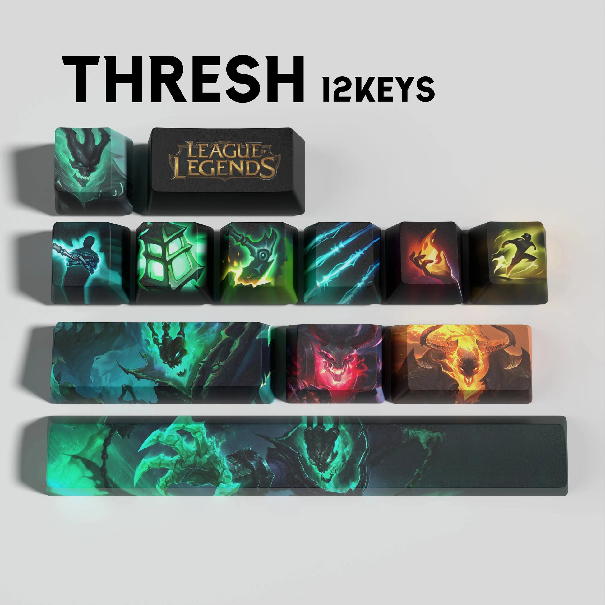 SPECIAL EDITION LEAGUE OF LEGENDS Thresh KEYCAPS – 30, 14, 12 keys