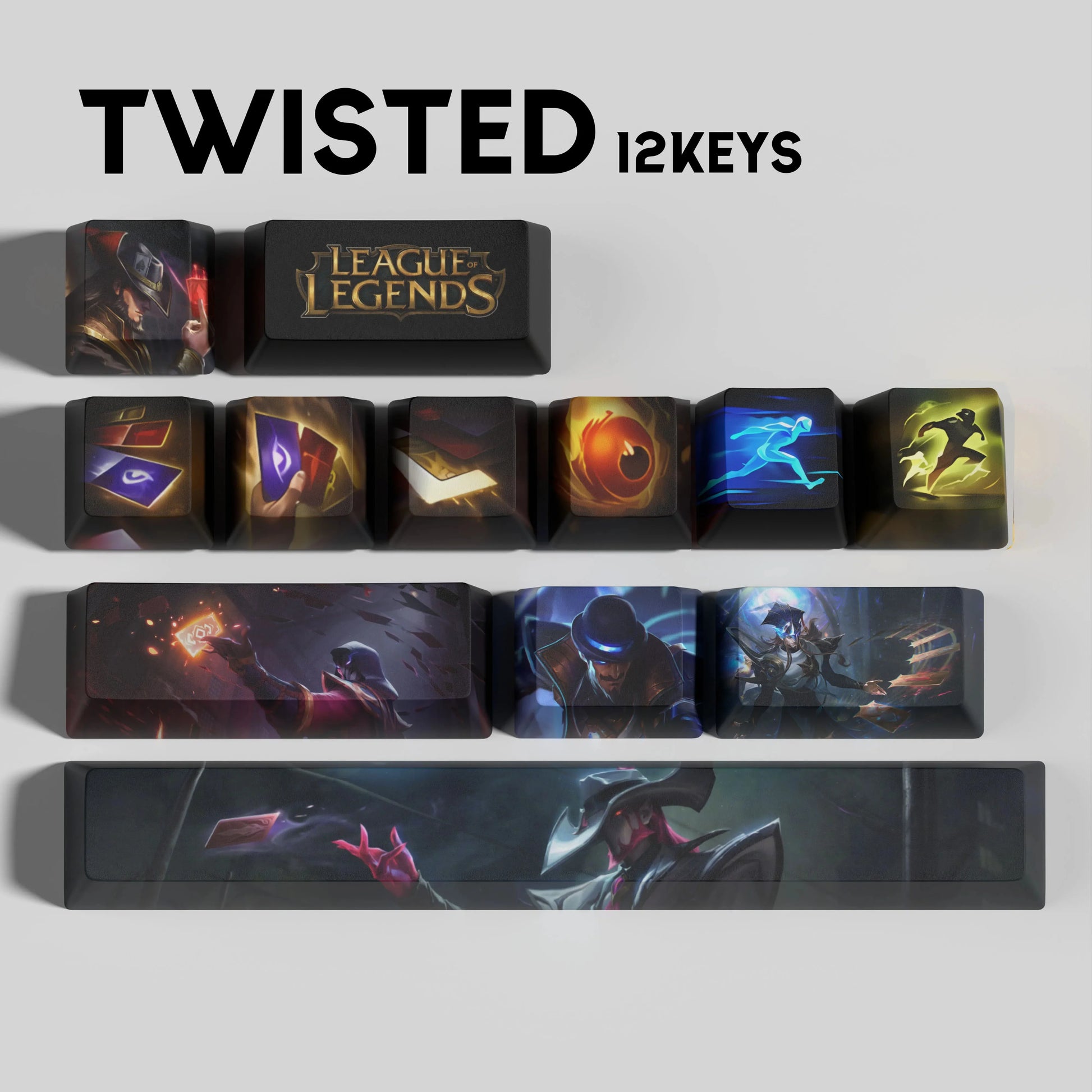 SPECIAL EDITION LEAGUE OF LEGENDS Twisted Fate KEYCAPS