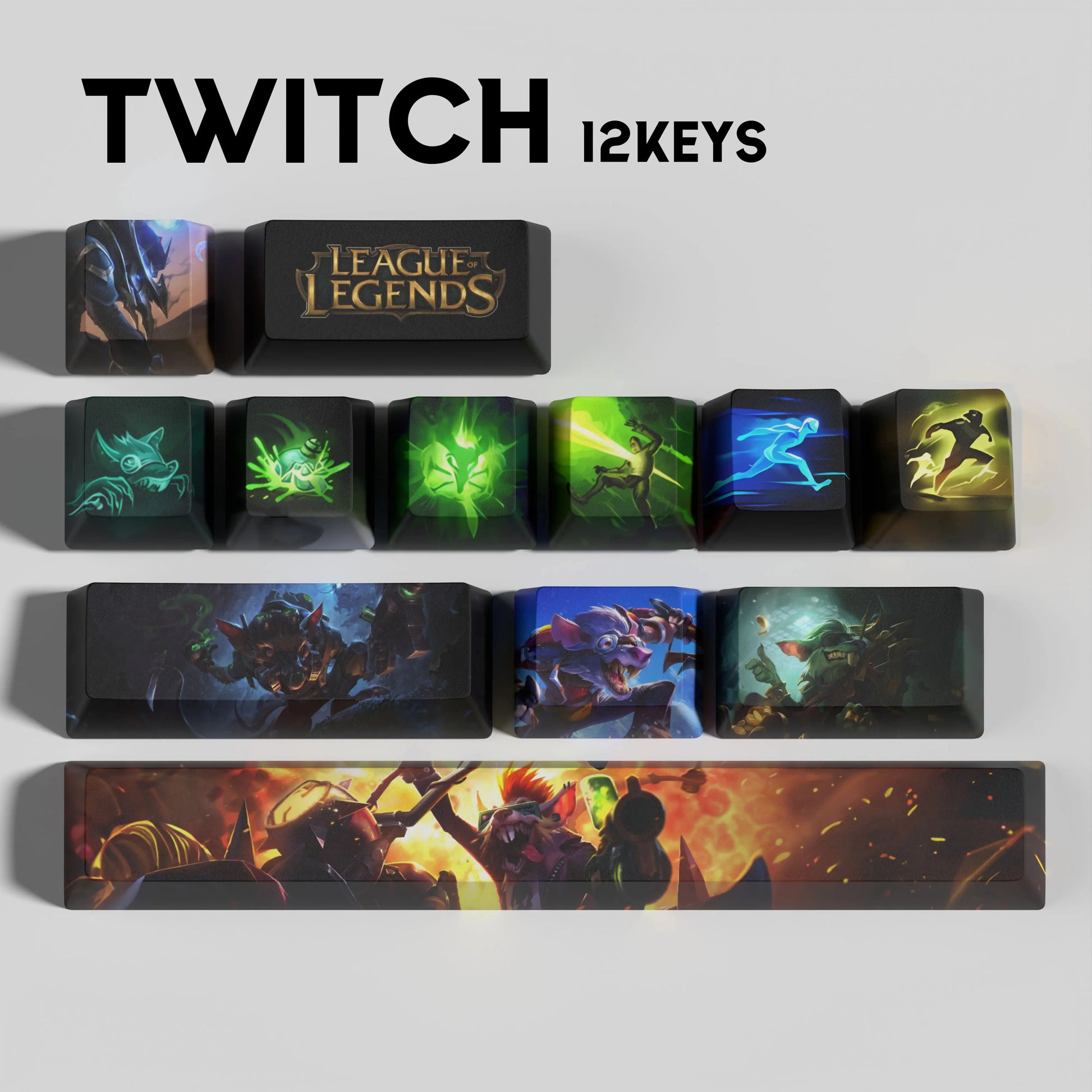 SPECIAL EDITION LEAGUE OF LEGENDS Twitch KEYCAPS