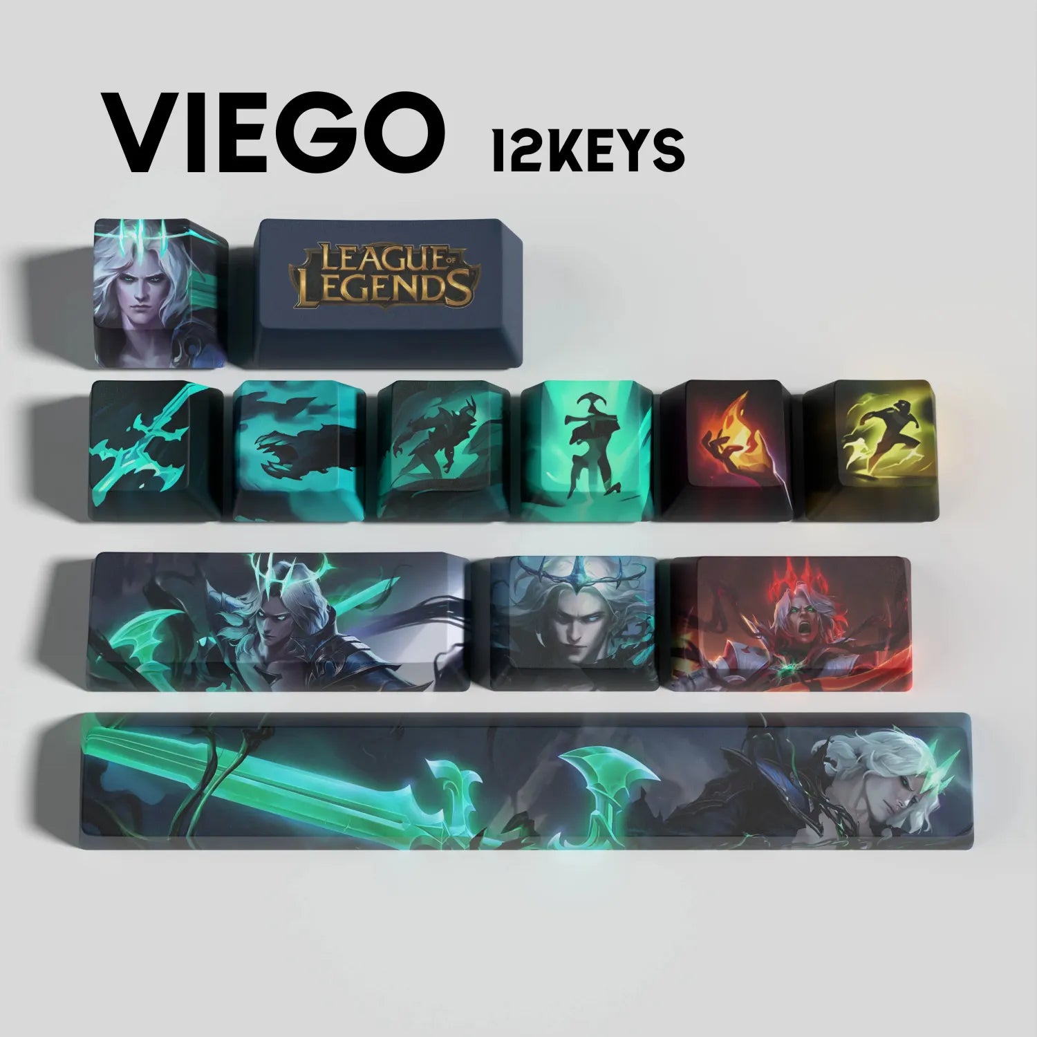 SPECIAL EDITION LEAGUE OF LEGENDS Viego KEYCAPS – 30, 14, 12 keys