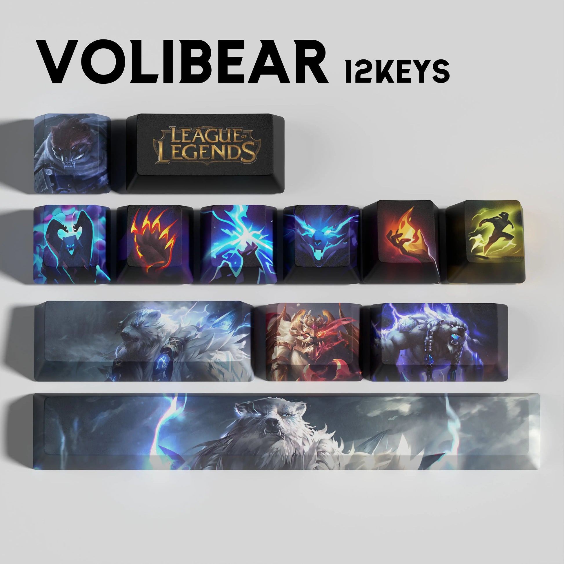 SPECIAL EDITION LEAGUE OF LEGENDS Volibear KEYCAPS