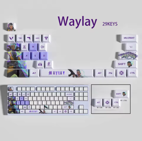 Valorant SPECIAL EDITION Waylay keycaps KEYS: 29, 14