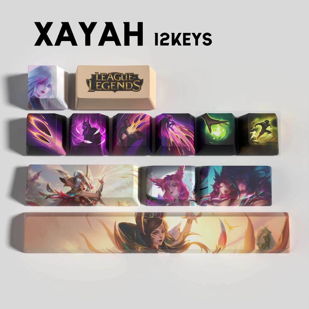 SPECIAL EDITION LEAGUE OF LEGENDS Xayah KEYCAPS