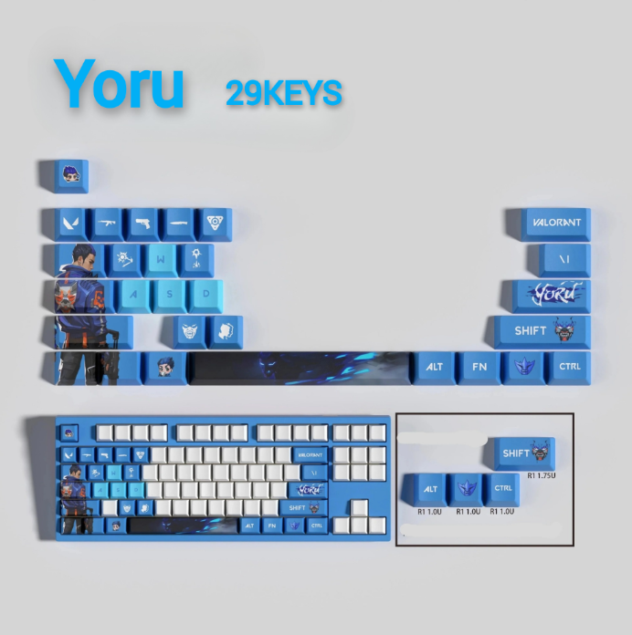 Valorant SPECIAL EDITION Yoru keycaps KEYS: 29, 14