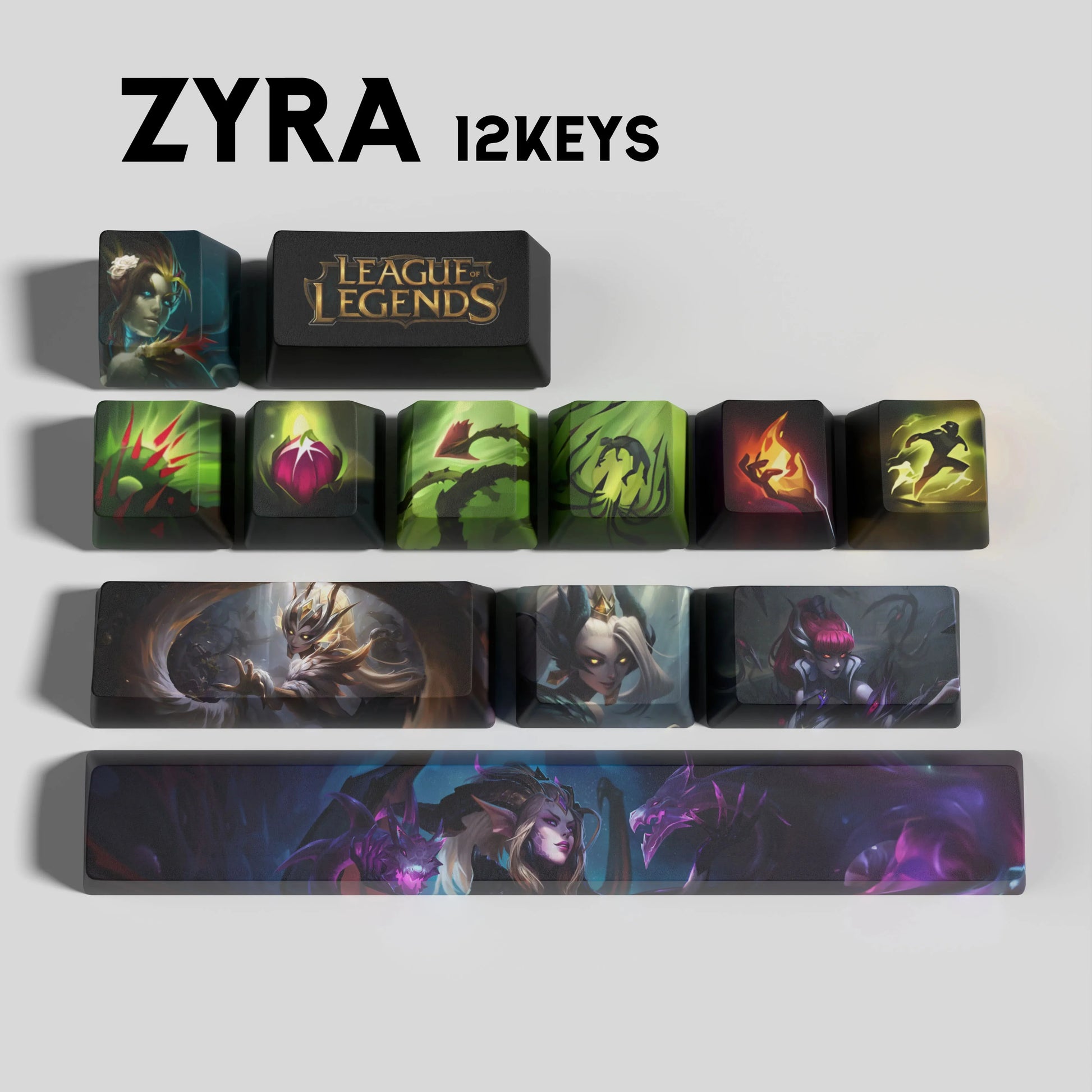 SPECIAL EDITION LEAGUE OF LEGENDS Zyra KEYCAPS